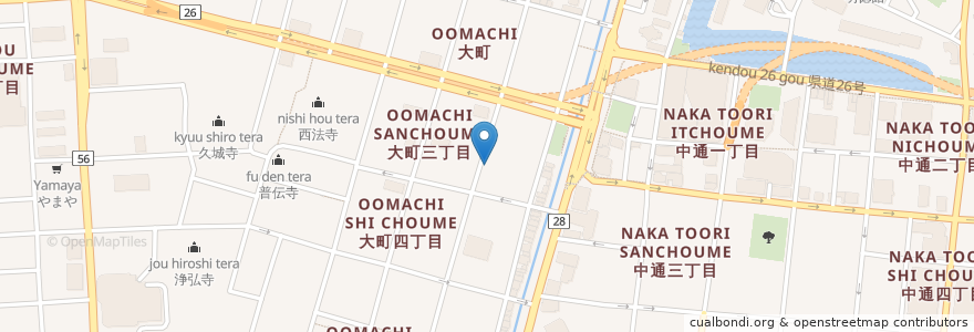 Mapa de ubicacion de Cafe & Lunch Bol de riz en 日本, 秋田県, 秋田市.