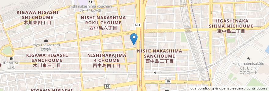 Mapa de ubicacion de ドトールコーヒーショップ en اليابان, أوساكا, أوساكا, 淀川区.