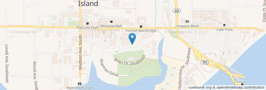 Mapa de ubicacion de ChargePoint en United States, Washington, Kitsap County, Bainbridge Island.