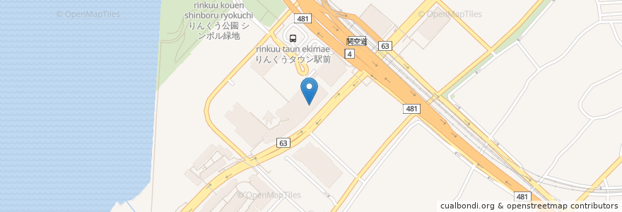 Mapa de ubicacion de ステーキハウス 本家松本 en Japan, 大阪府, 泉佐野市.