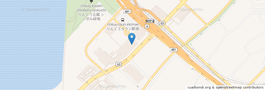 Mapa de ubicacion de CoCo壱番屋 en Japão, 大阪府, 泉佐野市.