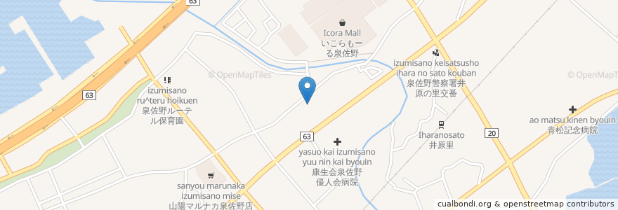 Mapa de ubicacion de 教蓮寺 en Japan, 大阪府, 泉佐野市.