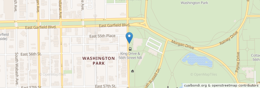 Mapa de ubicacion de MLK Jr Dr & 56th St en Verenigde Staten, Illinois, Chicago.