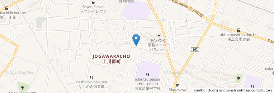 Mapa de ubicacion de 昭島市 en 日本, 东京都/東京都, 昭島市.