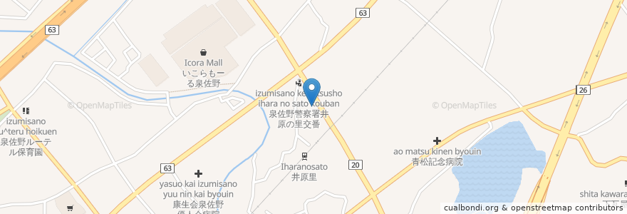 Mapa de ubicacion de 燻し焼鶏 LOL en 日本, 大阪府, 泉佐野市.