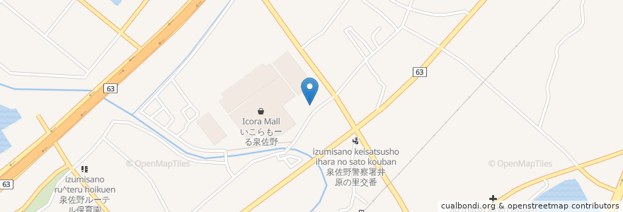 Mapa de ubicacion de やよい軒 en 日本, 大阪府, 泉佐野市.