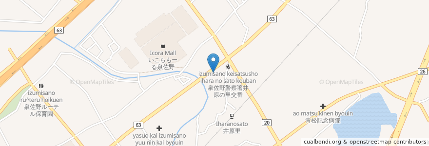 Mapa de ubicacion de フレンチ・パパゴン en Japão, 大阪府, 泉佐野市.
