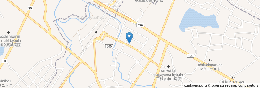 Mapa de ubicacion de わのや 熊取店 en Japan, Präfektur Osaka, 泉南郡, 泉佐野市, 熊取町.