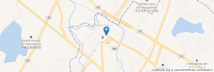 Mapa de ubicacion de りそな銀行 熊取支店 en 日本, 大阪府, 泉南郡, 泉佐野市, 熊取町.
