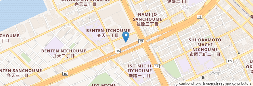 Mapa de ubicacion de Holly’s Cafe en Japan, 大阪府, Osaka, 港区.