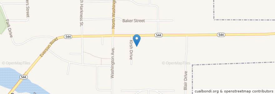 Mapa de ubicacion de Peoples Bank en 미국, 워싱턴, Whatcom County, Everson.