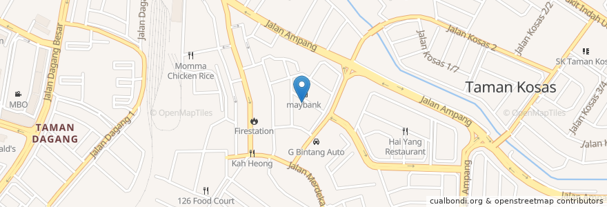 Mapa de ubicacion de MySelera en Malaysia, Selangor, Majlis Perbandaran Ampang Jaya.
