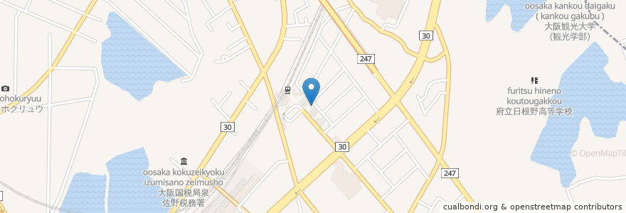 Mapa de ubicacion de たまる en 일본, 오사카부, 泉佐野市.