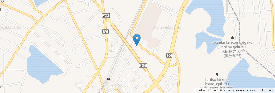 Mapa de ubicacion de パンケーキカフェ Cafeblow en 日本, 大阪府, 泉佐野市.