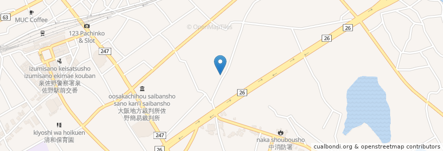 Mapa de ubicacion de やよい薬局 en Japan, Präfektur Osaka, 泉佐野市.