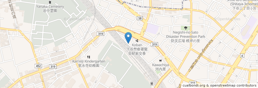 Mapa de ubicacion de いっちょらい en Япония, Токио, Тайто.