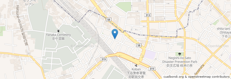 Mapa de ubicacion de ホテル・リオン en Japan, Tokyo, Taito.