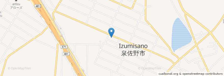 Mapa de ubicacion de らーめん ゴン太 en 일본, 오사카부, 泉佐野市.