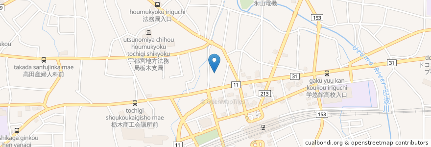 Mapa de ubicacion de Times栃木くらのまちステーション en 일본, 도치기현, 栃木市.