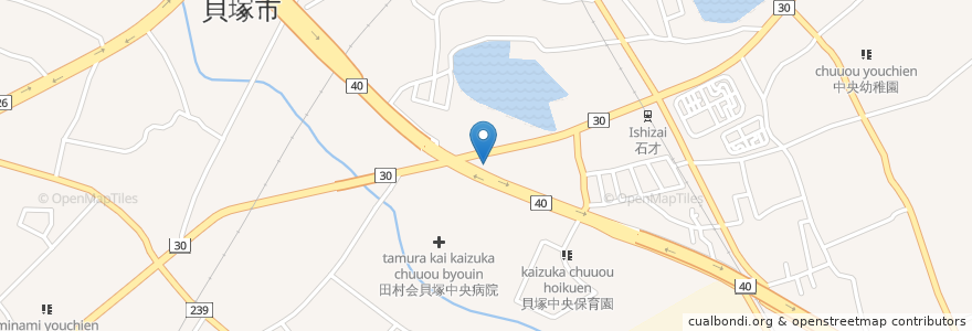 Mapa de ubicacion de 小島歯科医院 en ژاپن, 大阪府, 貝塚市.