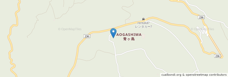 Mapa de ubicacion de 青ヶ島村 en Giappone, Tokyo, 八丈支庁, 青ヶ島村.
