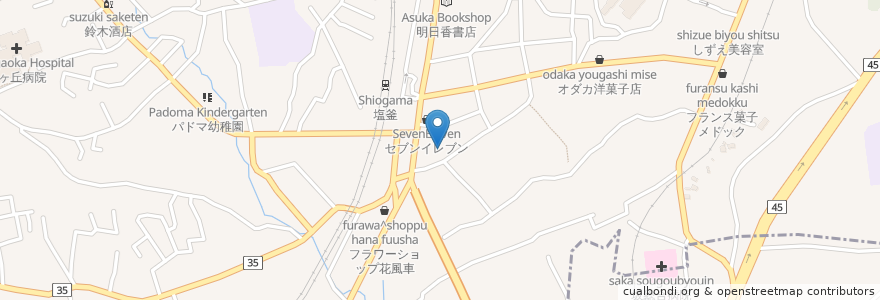 Mapa de ubicacion de アート調剤薬局 en اليابان, 宮城県, 多賀城市, 塩竈市.