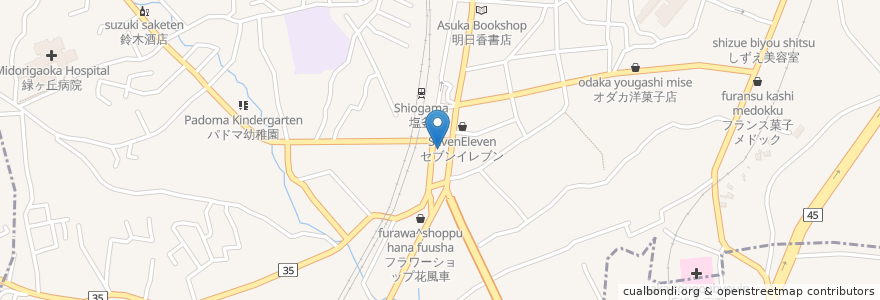 Mapa de ubicacion de 魚民 塩釜駅前店 en 日本, 宮城県, 多賀城市, 塩竈市.