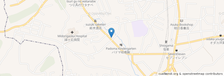 Mapa de ubicacion de ケイ動物病院 en Japan, Präfektur Miyagi, 多賀城市, 塩竈市.