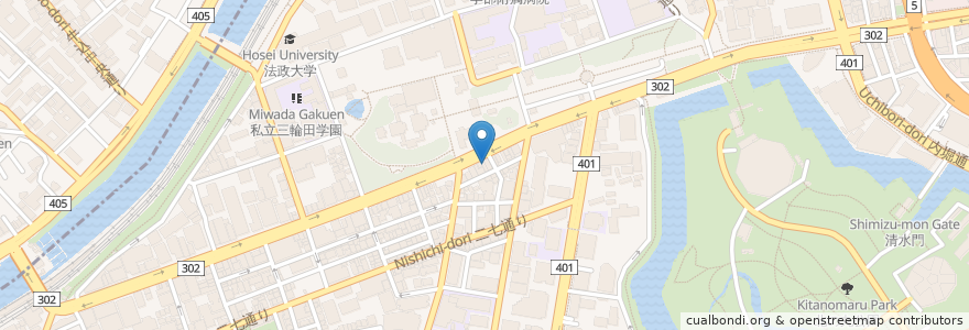 Mapa de ubicacion de 香港料理 順星苑 en Japon, Tokyo, 千代田区.