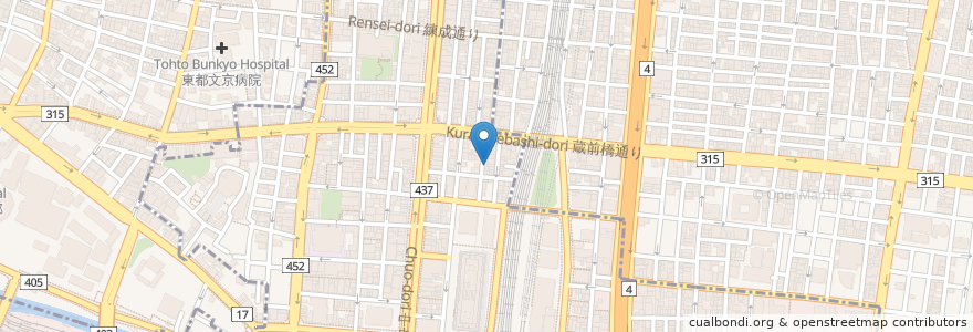 Mapa de ubicacion de フルーツ デゥ セゾン en Japonya, 東京都.