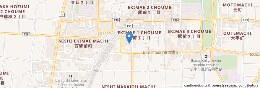 Mapa de ubicacion de 好田矯正歯科 en Japão, 大阪府, 茨木市.