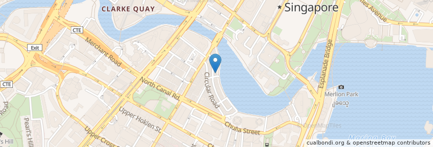 Mapa de ubicacion de Izikaya Shindo en シンガポール, Central.