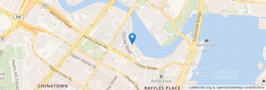 Mapa de ubicacion de Forum Restaurant en Singapur, Central.