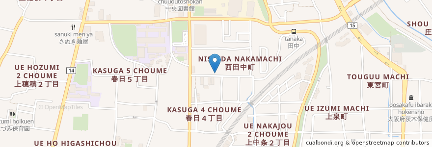 Mapa de ubicacion de ハロー動物病院 en Japão, 大阪府, 茨木市.