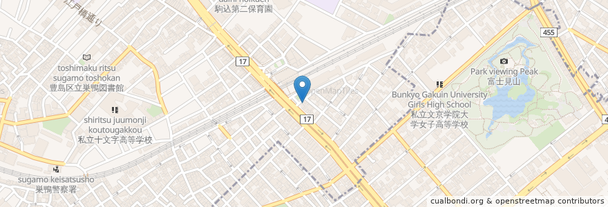 Mapa de ubicacion de 丸八鮨 en 日本, 東京都, 豊島区.