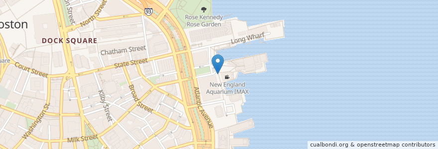 Mapa de ubicacion de Dog-N-Claw en Amerika Syarikat, Massachusetts, Suffolk County, Boston.