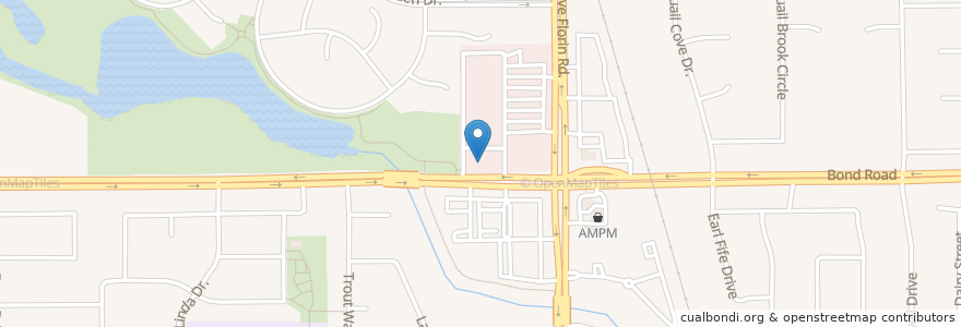 Mapa de ubicacion de Wendy's en Amerika Syarikat, California, Sacramento County, Elk Grove.