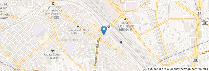 Mapa de ubicacion de 富士そば en Jepun, 東京都, 北区.