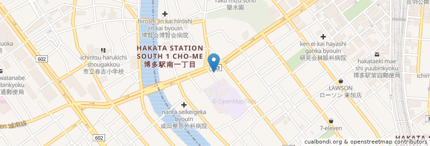 Mapa de ubicacion de ドラッグストア モリ en اليابان, محافظة فوكوكا, فوكوكا.