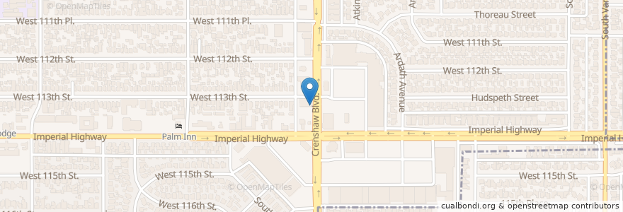 Mapa de ubicacion de Wells Fargo en ایالات متحده آمریکا, کالیفرنیا, Los Angeles County, Inglewood.