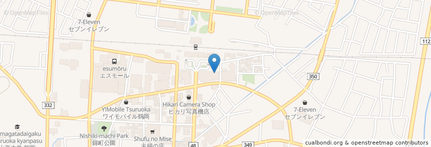 Mapa de ubicacion de ファリナモーレ en Japón, Prefectura De Yamagata, 鶴岡市.