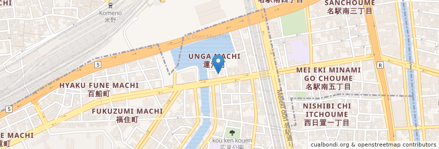 Mapa de ubicacion de トヨタレンタカー en Japon, Préfecture D'Aichi, 名古屋市, 中村区.