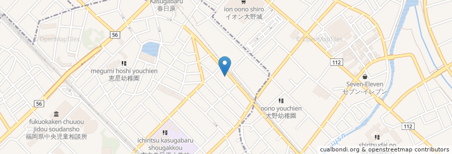 Mapa de ubicacion de 福神調剤薬局 en Япония, Фукуока, 大野城市.