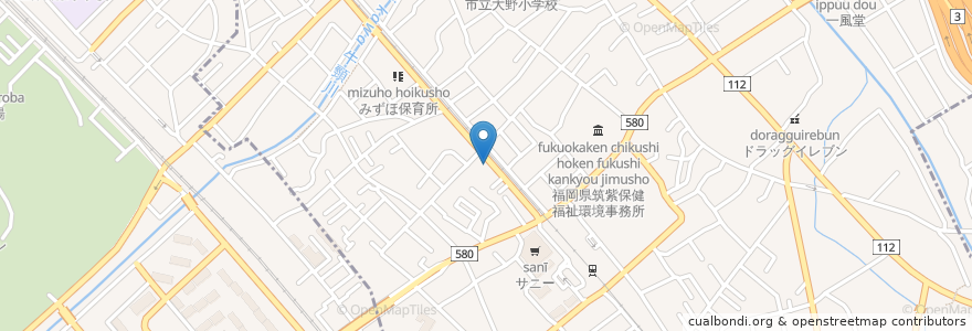 Mapa de ubicacion de ニック調剤薬局 en 日本, 福岡県, 大野城市.