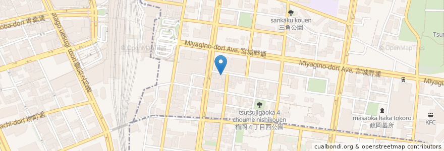 Mapa de ubicacion de Live House 仙台 Flying Son en 일본, 미야기현, 仙台市, 青葉区, 宮城野区.