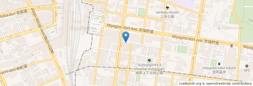 Mapa de ubicacion de いただきコッコちゃん 仙台駅東口店 en Japon, Préfecture De Miyagi, 仙台市, 青葉区, 宮城野区.