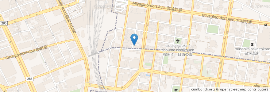 Mapa de ubicacion de 滋菜さん 三郎 en 日本, 宫城县, 仙台市, 青葉区, 宮城野区.