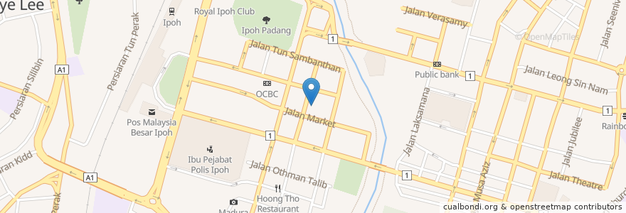 Mapa de ubicacion de Baan Thai en Malaisie, Perak.