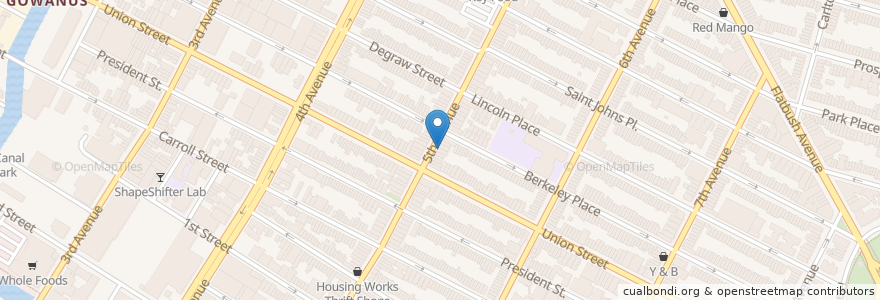 Mapa de ubicacion de Namaste en 미국, 뉴욕, New York, Brooklyn.