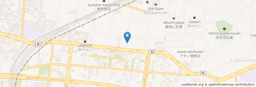 Mapa de ubicacion de スナックのんのん en Japão, 宮城県, 仙台市, 青葉区, 宮城野区.